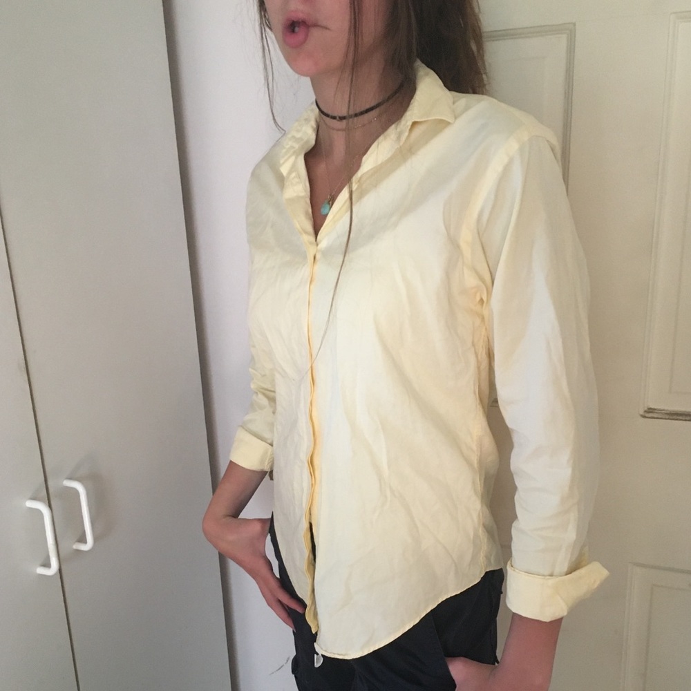 Yellow Button Down